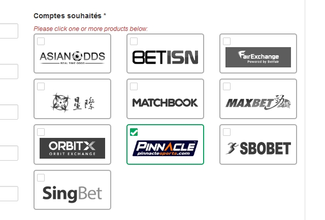 Accédez à de nombreux bookmakers asiatiques